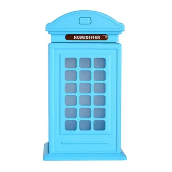 

Hot DC 5V USB Air Humidifier Aromatherapy Essential Oil Diffuser with LED Light Telephone Booth Shape Ultrasonic Cool Mist Maker