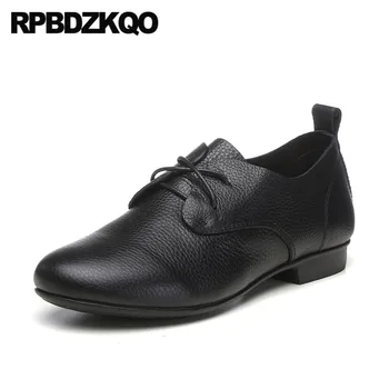 

plain designer shoes china lace up white flats women round toe korean 2019 black genuine leather chinese spring autumn ladies