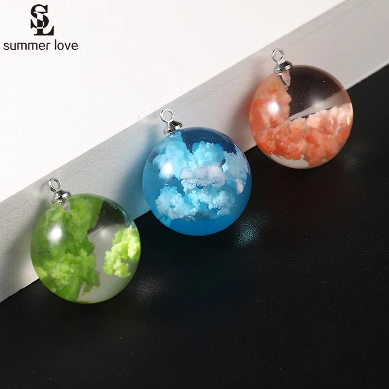 5 шт. прозрачные подвески-шарики для ожерелья и сережек | Украшения аксессуары