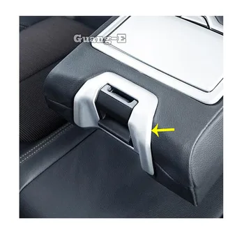 

For Audi Q5 Q5L 2018 2019 Car Styling ABS Chrome Rear Armrest Switch Frame Trim Box Stickers Sequins Decoration Accessories 1pcs