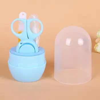 

4Pcs Baby Nail Clipper Set Multifunction Infant Finger Trimmer Daily Care Portable Nail Clipper Tool with Storage Box for Travel