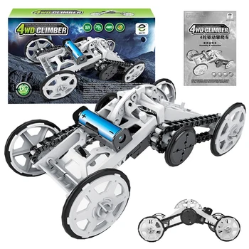 

Science And Education Assembling Self-Assembled Building Blocks Electric Off-Road Climbing Four-Wheel Drive Space Car Toy
