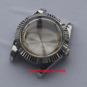 

Mineral glass polished 40mm stainless steel watch case suitable for ETA 2836 2824 Miyota 8215 automatic movement