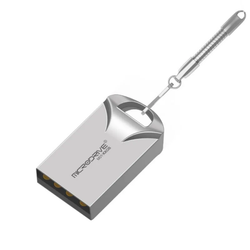 128 ГБ USB флеш-накопитель водонепроницаемый металлический мини-размер Флешка карта памяти с брелоком аксессуары