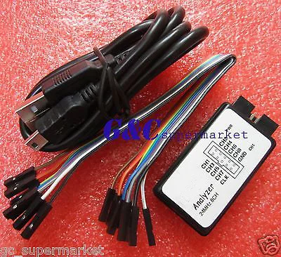 

New USB Logic Analyzer Device Set USB Cable 24MHz 8CH 24MHz for ARM FPGA diy electronics