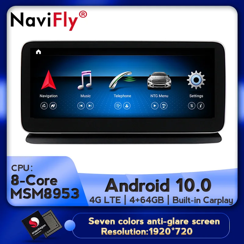 

4G LTE Android 10 8 Core 4+64G Car dvd radio multimedia Player GPS Navigation for Mercedes Benz CLS Class W218 2011-2017