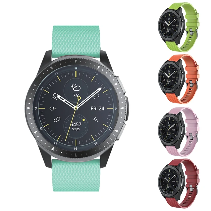 Новый Регулируемый силиконовый ремешок для наручных часов с принтом булавка с пряжкой Сменные аксессуары для samsung Galaxy Watch 42 мм AHPU