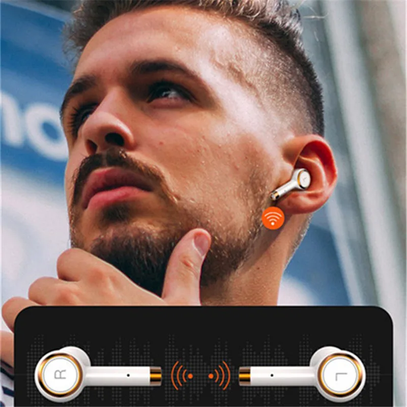 Спортивные модные стерео Bluetooth наушники для Xiaomi бинауральные шумоподавления беспроводные TWS наушники