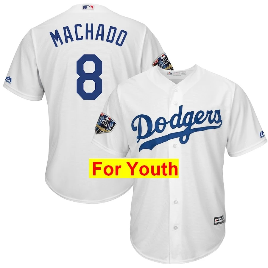 Бежевый Молодежная Джерси#8 Manny 27 Matt Kemp 74 Jansen 13 Max Muncy 66 Yasiel Puig World - Цвет: Бежевый
