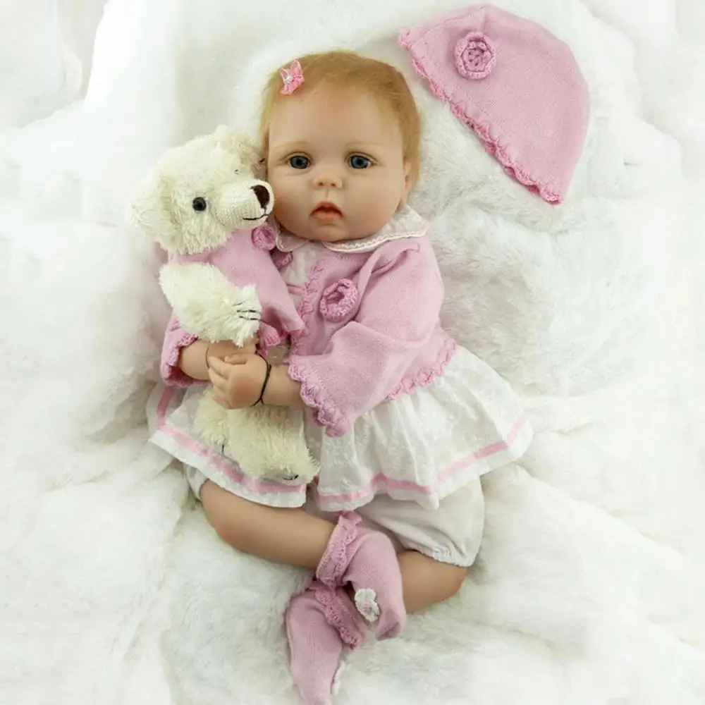 Bebe Reborn New Baby Princess Series Silicone Rebirth Doll Toy 50 cm Real Soft Realistic Boy Girl
