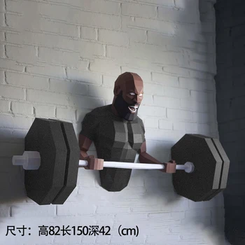 

papercraf 3d paper models weightlifting sportsman strong man Fitness toy home decor wall decoration puzzles eductional dIY toys