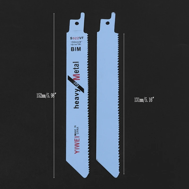2 шт. прочный BIM S922VF 152 мм 6 ''пила с возвратно-поступательным движением полотна лезвия для резки металла, дерева Au22 19; Прямая поставка