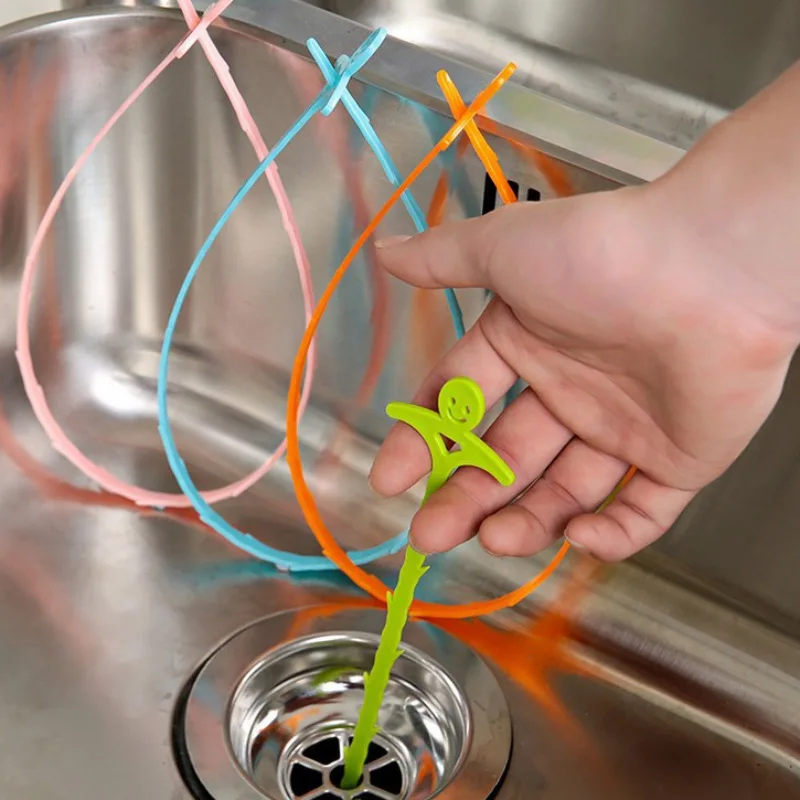 

New Water Pipe Cleaning Hook Kitchen Pipe Dredge Hook Sewer Toilet Dredges Household Sink Drain Anti-blocking Cleaning Hook
