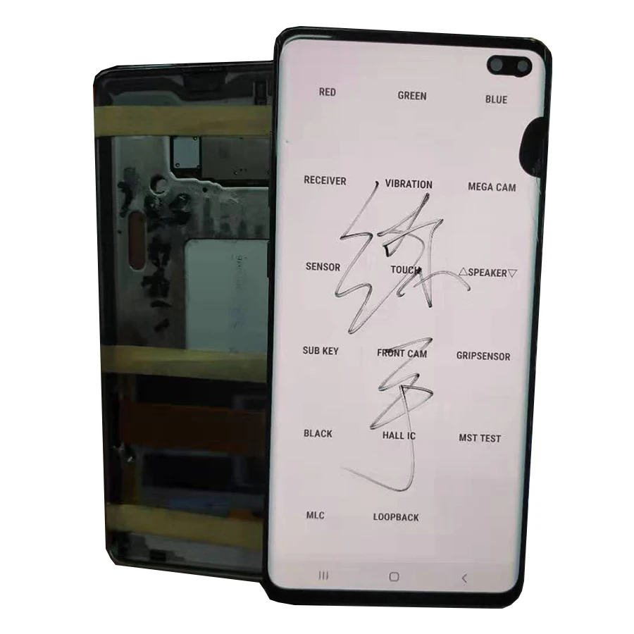 JPFix Super AMOLED дисплей для Sam sung S10+ G975 S10 Plus ЖК-стекло сломанный сенсорный треснутый тестовый экран практика использования с рамкой