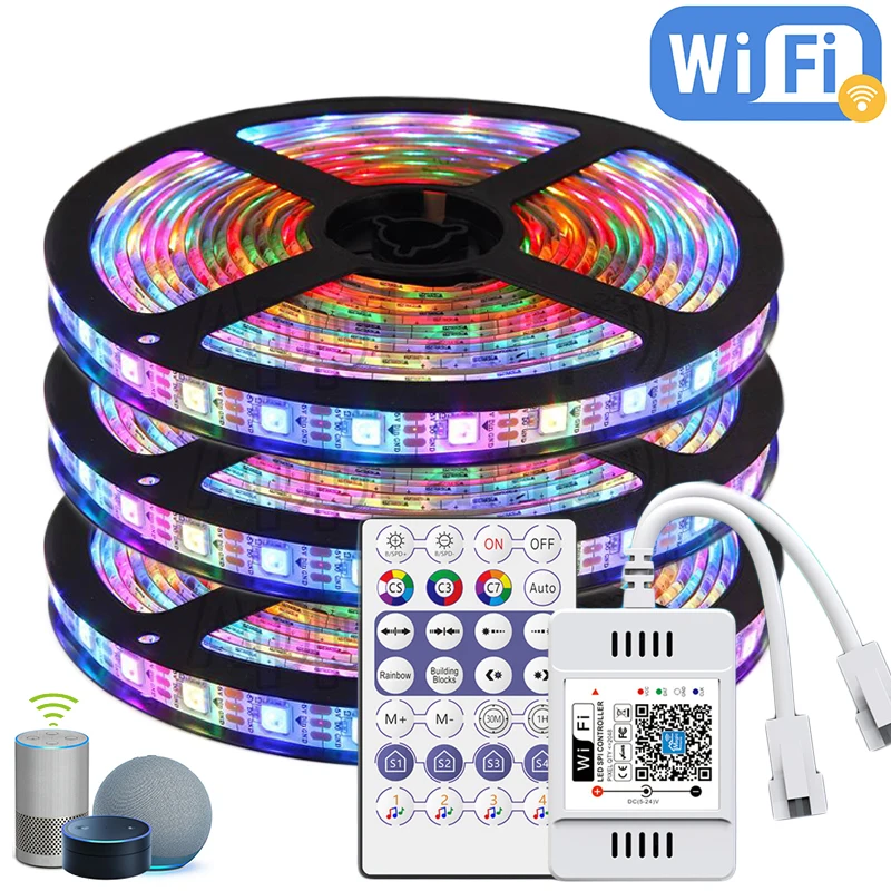 Дешевая умная лента Magic Home Pro с Wi-Fi и управлением через приложение 2 выходных