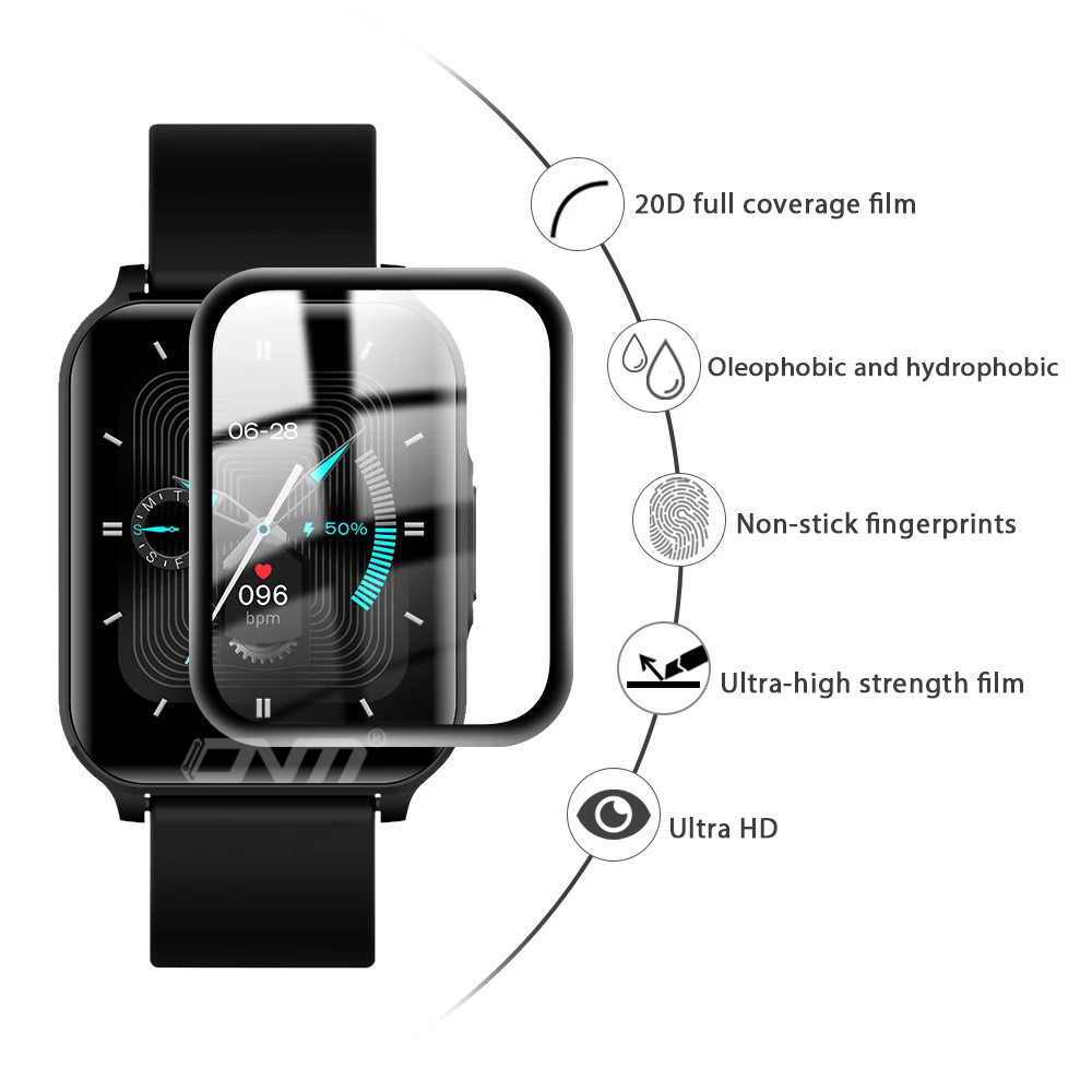 Screen Protector Cover for Lenovo S2 Pro Smart Watch Soft  curved Edge Protective Film Accessories for Lenovo S2Pro (Not Glass)