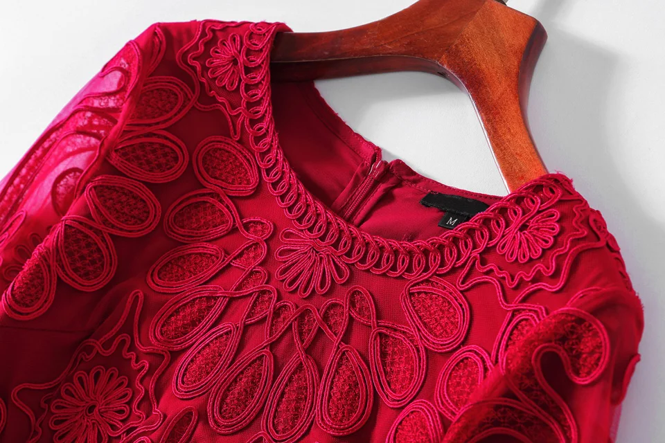 Осень Зима женское Платье с вышивкой XXXXL размера плюс о-образный вырез женское Платье miss ord ropa mujerплатье для офиса 4XL