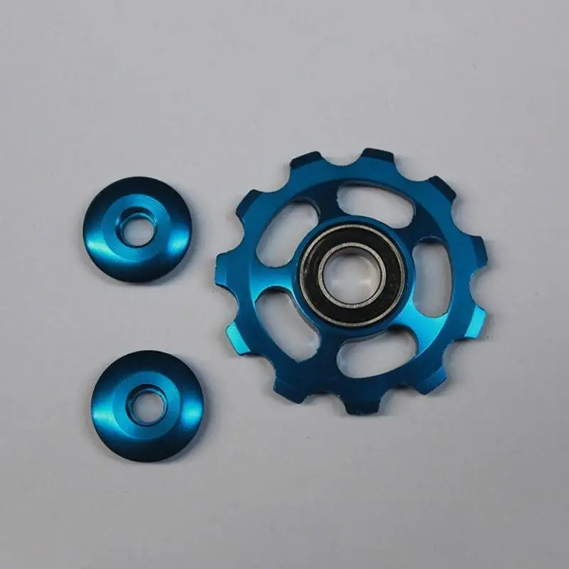 Clearance 1 PCS Mountain Bike Rear Wheel Guide Wheel 11 Tooth Aluminum Alloy Flywheel Guide Wheel 2