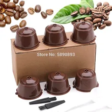 6 pçs pacote reutilizável dolce gusto cápsula de café plástico recarregável compatível dolce gusto nescafé máquina de café filtro