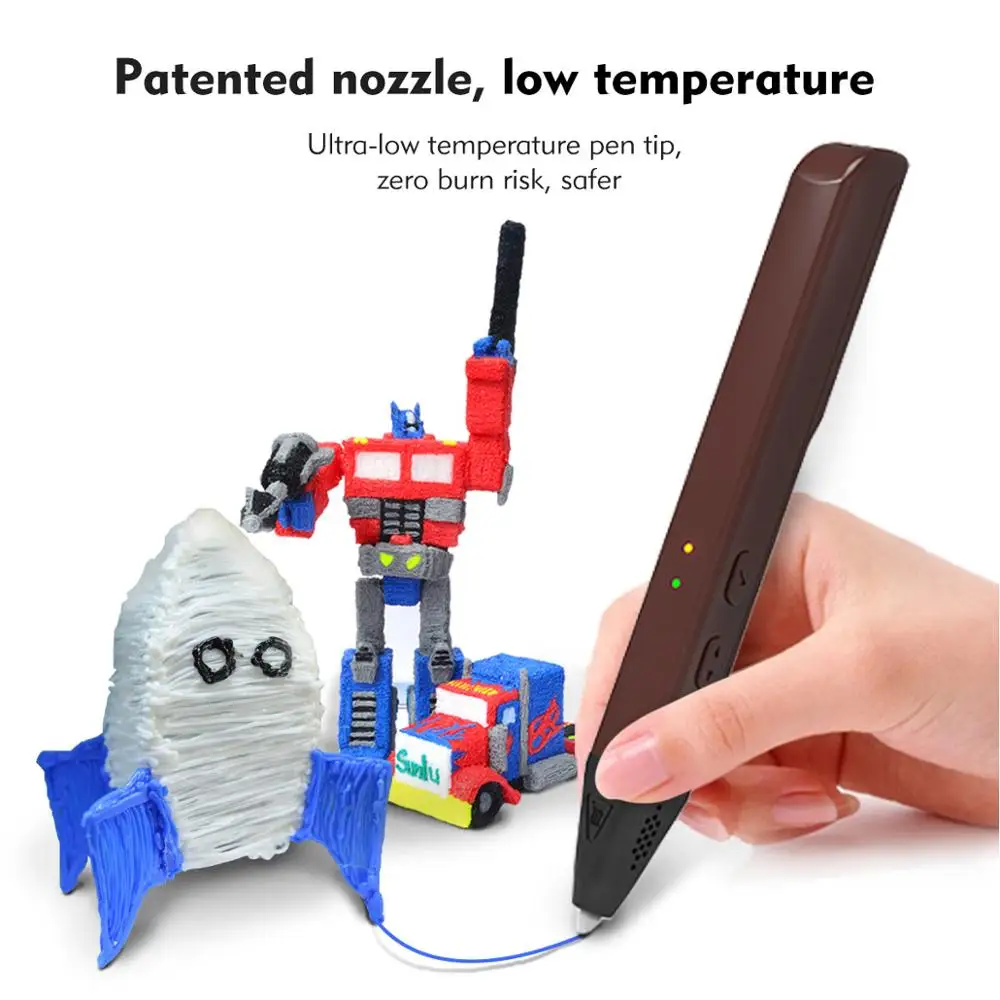 SUNLU 3D печать Ручка 6 цветов SL-600 поддержка PLA/PCL 3D ручки для детей Dooling лучший набор в подарочной коробке