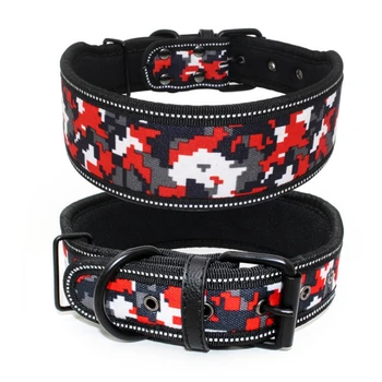 

Dog Reflect Light Collar Colorful for Medium Large Dogs Bulldog Rottweiler 5cm CLL9256