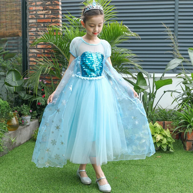 

Snow Summer Princess Dress Aisha Princess Dress Middle And Large GIRL'S Gown Birthday Dress Children's Day Performance Wear