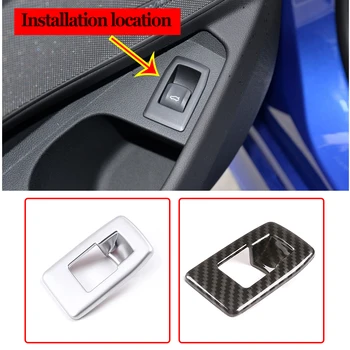 

Carbon Fiber ABS Car Styling Interior Tailgate Switch Frame Trim Sticker For BMW 3 Series G20 2019-2020 Auto Accessory