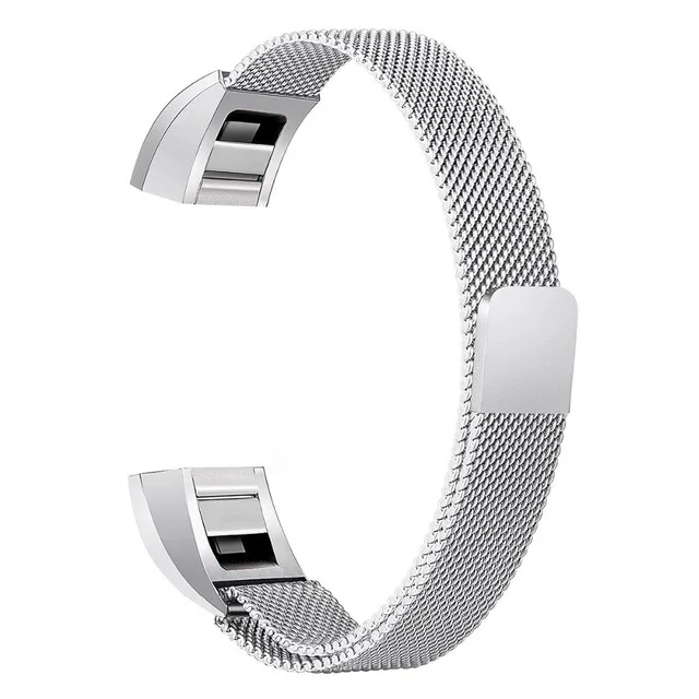 silver Для Fitbit Alta HR и Alta Milanese сменный ремешок маленький и большой(5,"-8,6") для Fitbit ремешки сильная Магнитная застежка - Цвет ремешка: silver