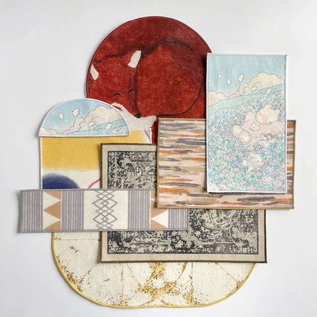 1/6 doll house model furniture accessories mini model carpet 1