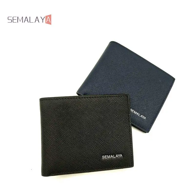 2022 Business Men Wallets Genuine Leather Short Bifold Wallet Credit Card Holder Man Portable Cowhide Thin Money Purses | Багаж и сумки