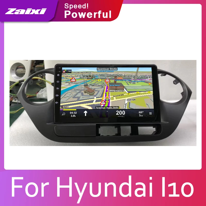 Автомобильная система Android 1080P ips lcd экран для hyundai I10 автомобильный Радио плеер gps Навигация BT WiFi AUX