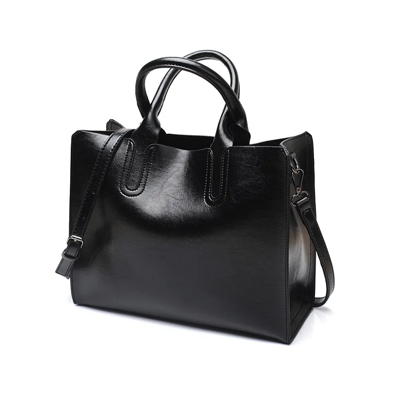 

Genuine Leather Women's Handbags Cowhide Leather Shoulder CrossBody Bags Ladies Fashion Patchwork Women Bags Bolsas 2019 C1205