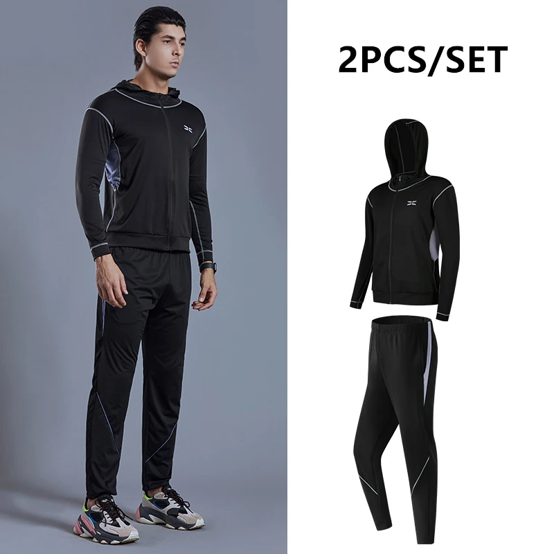 Quick Dry Running Set Men 6PCS/SET Sports Tights Wear Compression Tracksuits Gym Fitness Sportswear Basketball Jogging Underwear - Цвет: 6