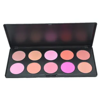 

Cosmetic Blusher Powder Palette Soft Rouge Smooth 10 Colors Blush Powder EY669