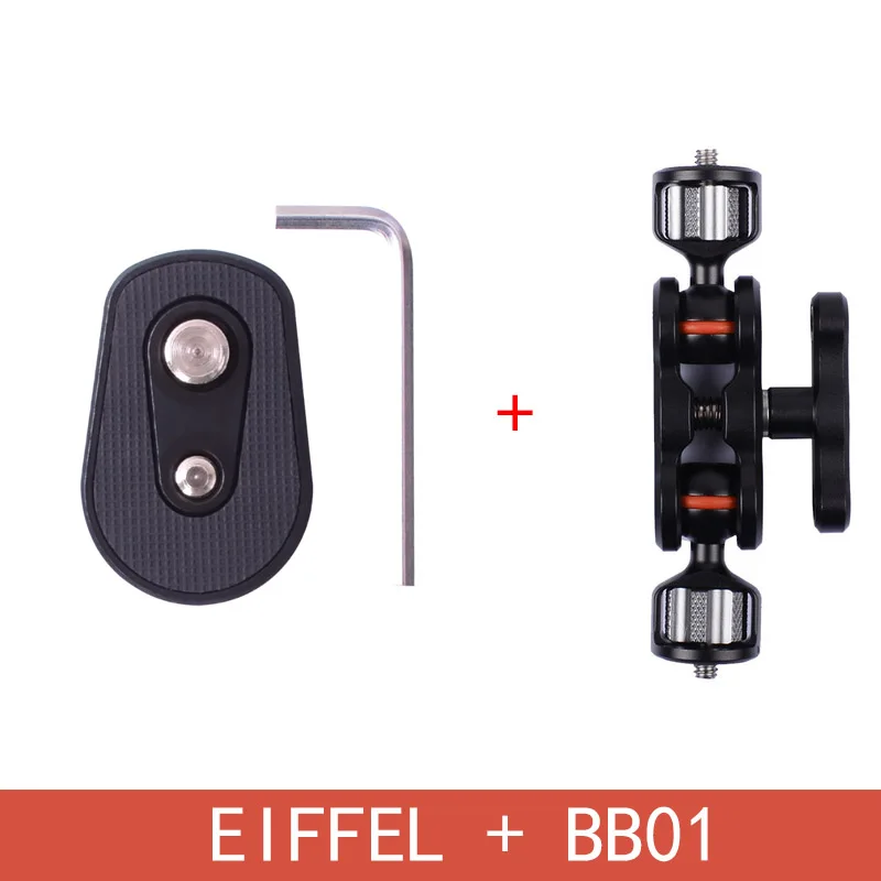 Эйфелева камера gimbal Нижняя Выдвижная пластина для монтажный монитор, микрофон, светодиодный свет 1/" 3/8" винтовое отверстие для Ronin S/SC Crane 2 - Цвет: ADDBB01