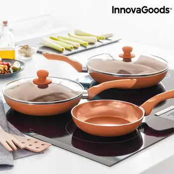 

InnovaGoods Copper-Effect Pan Set (5 Pieces)