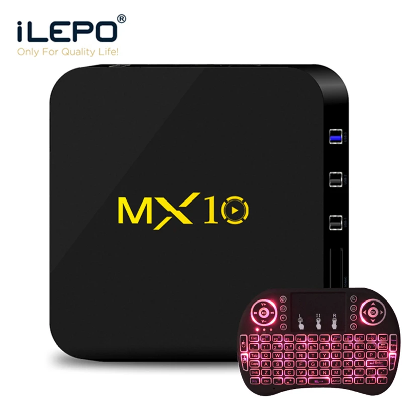 

MX10 Android 8.1 Smart TV Box RK3328 Quad Core 64bit 4GB 32GB HD 2.0 Wifi 100M LAN VP9 4K media box Set-top Box PK X96 mini
