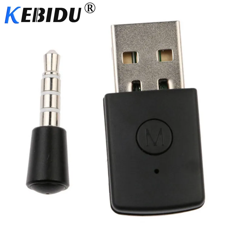 

kebidumei 3.5mm Bluetooth 4.0 EDR USB Bluetooth Dongle USB Adapter for PS4 Stable Performance Bluetooth Headphones