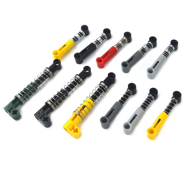 Self-Locking Compatible Building Blocks Soft Hard Spring High-tech MOC Parts Shock Absorber Accessories 18404 76138 76537 1