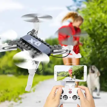 

3D Flips XG171 RC Remote Controlled Drone Headless Mode Quadcopter DIY Building Kit Gift Solid Return Functions 0.3MP Camera