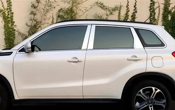 

Stainless Steel Side Door Window Sill Trim Cover Lining Molding Garnish Styling Decoration Fit For Suzuki Vitara 2015 2016 2017