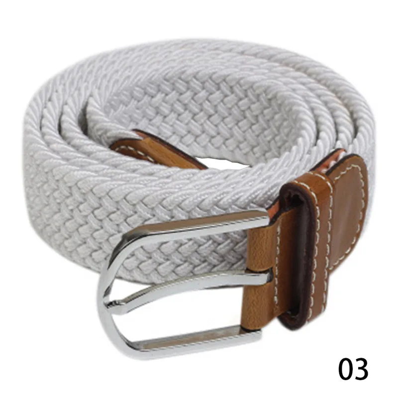 Elastic Fabric Woven Stretch Casual Multicolored Braided Belts Men's Stretch Buckle Belt Waistband Waist Straps #288028 