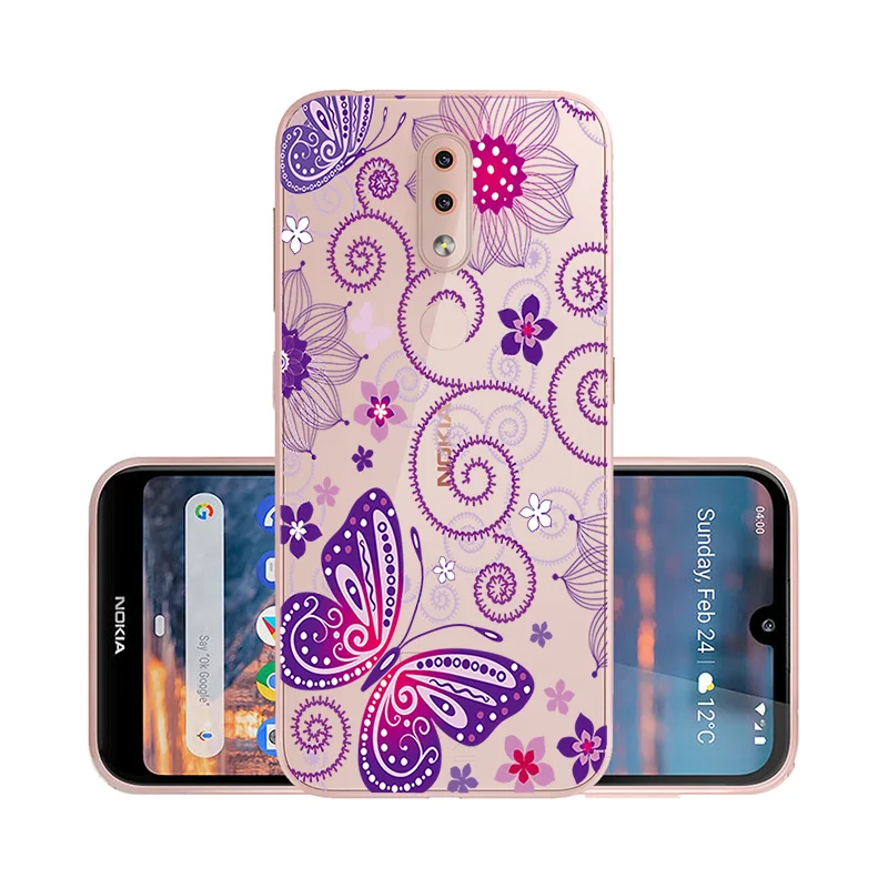 W046 Прозрачный чехол для nokia 4,2 3,2 2,2 чехол мягкий силиконовый DIY окрашенный Funda для nokia X71 чехол Coque Bumper nokia 3,2 nokia 4,2 - Цвет: W046