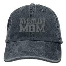 Wrestling MOM джинсовая кепка Регулируемая Мужская большая бейсболка