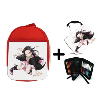 

PACK BACKPACK NETWORK AND CASE NEZUKO KAMADO GIRL DEMON school