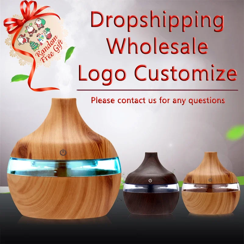 

Electric Humidifier Essential Aroma Oil Diffuser Wood Grain Air Humidifier USB Mini Mist Maker VIP Dropshipping