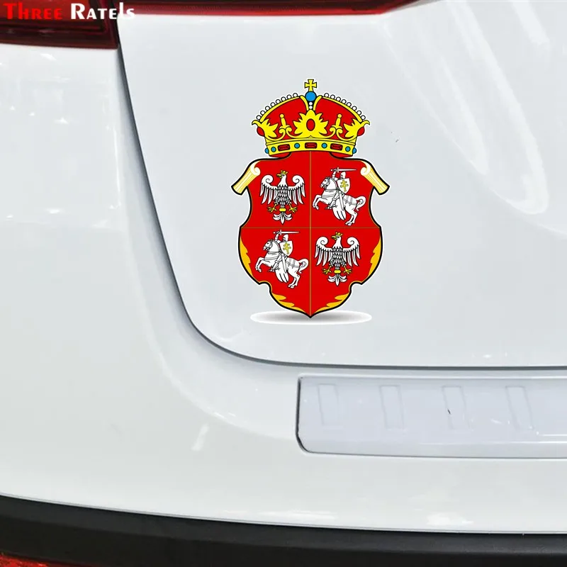 Три ratels FTC-706# Национальный флаг герб Литва оконная Настенная Наклейка на автомобиль наклейка ПВХ водонепроницаемый