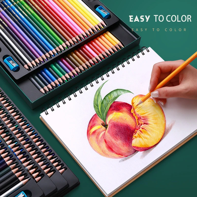 200/180/150/120/72/48/24Color Professional Oil Color Pencils Wood Soft Watercolor Pencil For School Draw Sketch Art Supplies - Image 6