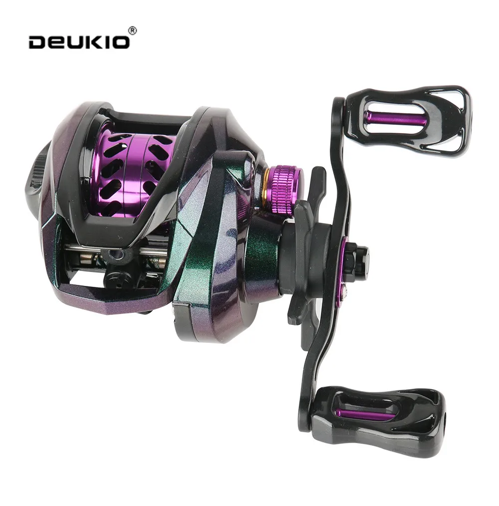 deukio-baitcastingリールデュアルブレーキシステムgbs200-8キロ最大ドラッグ71-1高速ギア比リール低音ドラッグリール釣り