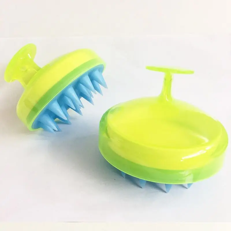 Silicone Comb Handheld Scalp Shampoo Massage Brush Washing Comb Shower Head Hair Mini Head Meridian Massage Wide Tooth
